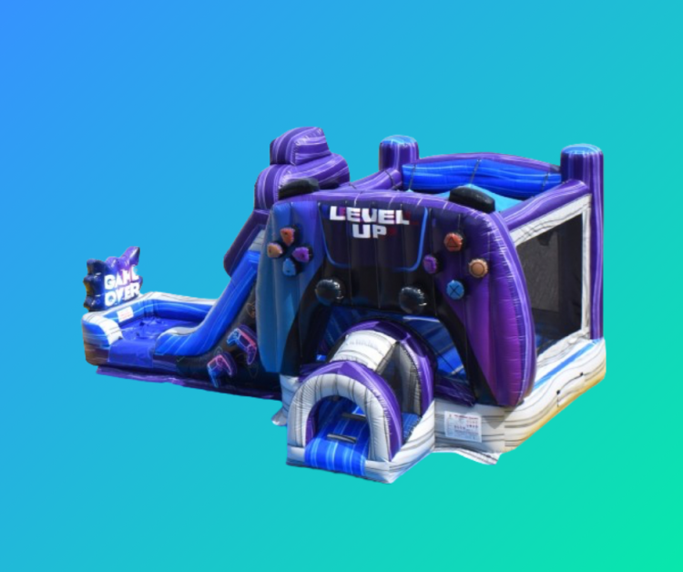 Bounce house with slides
