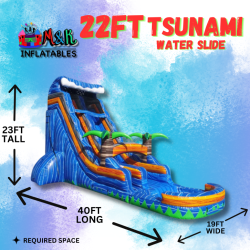 22ft Tsunami Water slide