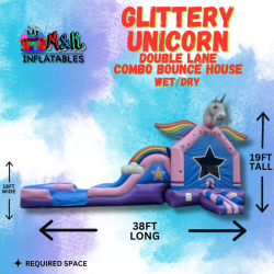 Glittery Unicorn Combo ( WET or DRY )
