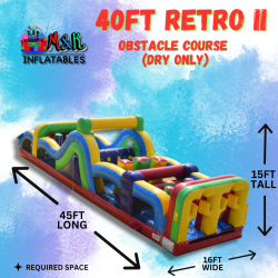 40ft Retro II obstacle course ( DRY ONLY )