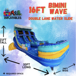 16ft Bimini Wave Double Lane